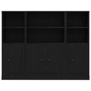 vidaXL Magasfiú Fekete tölgy 132 x 35,5 x 103,5 cm Faanyag