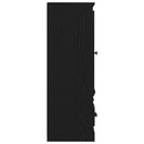 vidaXL Magasfiók fiókkal Fekete tölgy 132 x 35,5 x 103,5 cm Faanyag