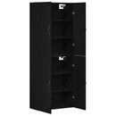vidaXL Fali szekrény 2 pcs Fekete tölgy 69,5 x 34 x 90 cm Faanyag