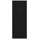 vidaXL Fali szekrény 2 pcs Fekete tölgy 69,5 x 34 x 90 cm Faanyag