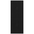 vidaXL Fali szekrény 2 pcs Fekete tölgy 69,5 x 34 x 90 cm Faanyag