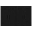 vidaXL Fali szekrény 2 pcs Öreg fa 69,5 x 34 x 90 cm Faanyag
