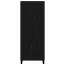 vidaXL Magasfiú Fekete tölgy 69,5 x 34 x 180 cm Faanyag
