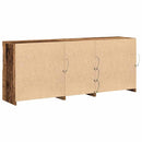 vidaXL Széf LED -es lámpákkal Régi fa 162 x 37 x 67 cm Faanyag