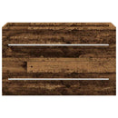 vidaXL Fürdőszobai mosdószekrény fiókkal Öreg fa 80 x 38,5 x 48 cm