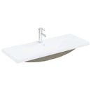 vidaXL Fürdőszobai mosdószekrény Fekete tölgy 100 x 39 x 62 cm Faanyag
