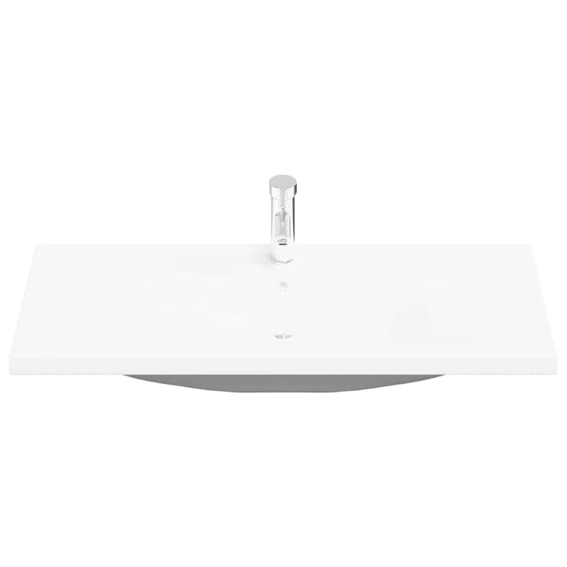 vidaXL Mosdószekrény tárolóval Musta tammi 100 x 39 x 62 cm Faanyag