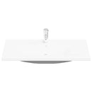 vidaXL Fürdőszobai mosdószekrény Fekete tölgy 100 x 39 x 62 cm Faanyag