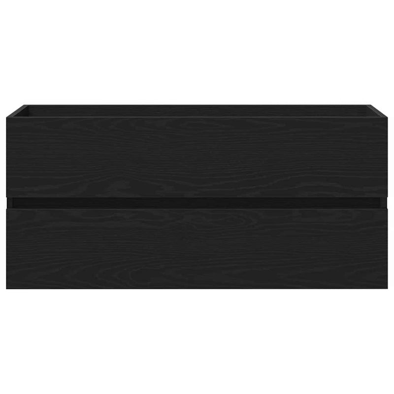 vidaXL Mosdószekrény tárolóval Musta tammi 100 x 39 x 62 cm Faanyag