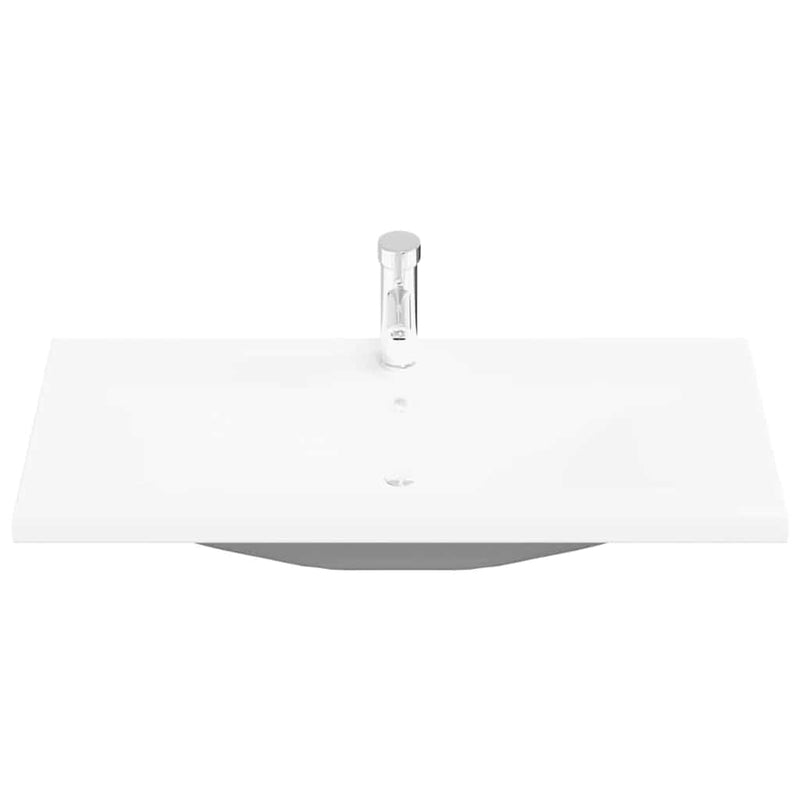 vidaXL Mosdószekrény tárolóval Musta tammi 90 x 39 x 62 cm Faanyag