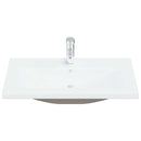 vidaXL Fürdőszobai mosdószekrény Fekete tölgy 80 x 39 x 62 cm Faanyag