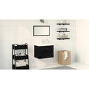 vidaXL Fürdőszobai mosdószekrény Fekete tölgy 60 x 39 x 62 cm Faanyag