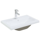 vidaXL Fürdőszobai mosdószekrény Fekete tölgy 60 x 39 x 62 cm Faanyag