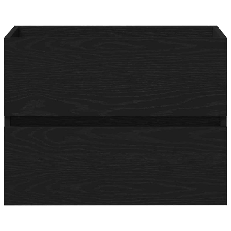 vidaXL Mosdószekrény tárolóval Musta tammi 60 x 39 x 62 cm Faanyag