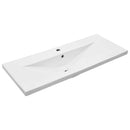 vidaXL Fürdőszobai mosdószekrény Fekete tölgy 100 x 39 x 62 cm Faanyag