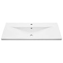 vidaXL Fürdőszobai mosdószekrény Fekete tölgy 100 x 39 x 62 cm Faanyag