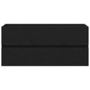 vidaXL Mosdószekrény tárolóval Musta tammi 100 x 39 x 62 cm Faanyag