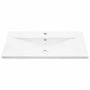 vidaXL Mosdószekrény tárolóval Musta tammi 90 x 39 x 62 cm Faanyag