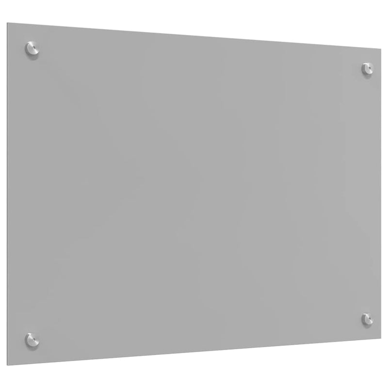 vidaXL Konyhai splashback Világosszürke 70 x 50 x 0,6 cm edzett üveg
