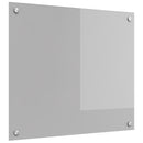vidaXL Konyhai hátfal Világosszürke 70 x 60 cm edzett üveg