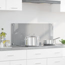 vidaXL Konyhai splashback Világosszürke 90 x 40 x 0,6 cm edzett üveg