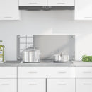 vidaXL Konyhai splashback Világosszürke 90 x 40 x 0,6 cm edzett üveg