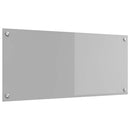vidaXL Konyhai splashback Világosszürke 90 x 40 x 0,6 cm edzett üveg