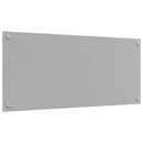vidaXL Konyhai splashback Világosszürke 90 x 40 x 0,6 cm edzett üveg