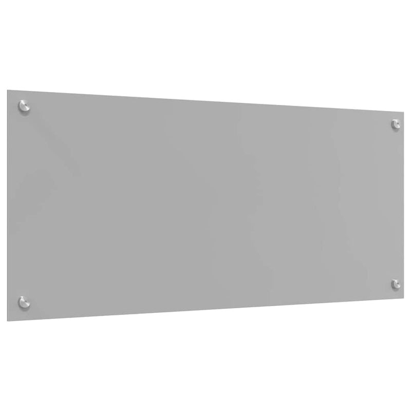 vidaXL Konyhai splashback Világosszürke 90 x 40 x 0,6 cm edzett üveg