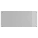 vidaXL Konyhai splashback Világosszürke 90 x 40 x 0,6 cm edzett üveg