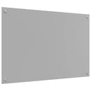 vidaXL Konyhai hátfal Világosszürke 90 x 60 cm edzett üveg