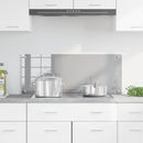 vidaXL Konyhai splashback Világosszürke 100 x 40 x 0,6 cm edzett üveg