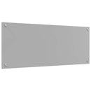 vidaXL Konyhai splashback Világosszürke 100 x 40 x 0,6 cm edzett üveg