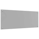 vidaXL Konyhai hátfal Világosszürke 100 x 40 cm edzett üveg