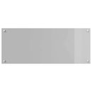 vidaXL Konyhai splashback Világosszürke 100 x 40 x 0,6 cm edzett üveg