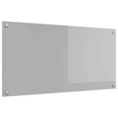 vidaXL Konyhai splashback Világosszürke 100 x 50 x 0,6 cm edzett üveg