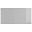 vidaXL Konyhai splashback Világosszürke 100 x 50 x 0,6 cm edzett üveg