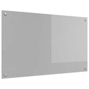 vidaXL Konyhai splashback Világosszürke 100 x 60 x 0,6 cm edzett üveg