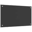vidaXL Konyhai hátfal Sötétszürke 70 x 40 cm edzett üveg