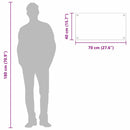 vidaXL Konyhai splashback Sötétszürke 70 x 40 x 0,6 cm edzett üveg