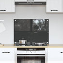 vidaXL Konyhai splashback Sötétszürke 70 x 50 x 0,6 cm edzett üveg