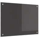 vidaXL Konyhai hátfal Sötétszürke 70 x 50 cm edzett üveg