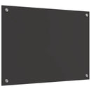 vidaXL Konyhai hátfal Sötétszürke 70 x 50 cm edzett üveg