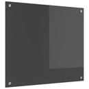 vidaXL Konyhai hátfal Sötétszürke 70 x 60 cm edzett üveg