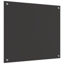 vidaXL Konyhai hátfal Sötétszürke 70 x 60 cm edzett üveg