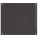 vidaXL Konyhai splashback Sötétszürke 70 x 60 x 0,6 cm edzett üveg