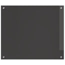 vidaXL Konyhai hátfal Sötétszürke 70 x 60 cm edzett üveg