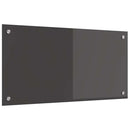 vidaXL Konyhai splashback Sötétszürke 80 x 40 x 0,6 cm edzett üveg