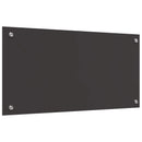vidaXL Konyhai hátfal Sötétszürke 80 x 40 cm edzett üveg