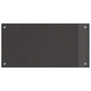 vidaXL Konyhai splashback Sötétszürke 80 x 40 x 0,6 cm edzett üveg
